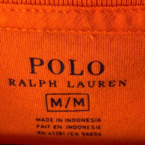 Polo Ralph Lauren Orange Short Sleeve T-Shirt M - Picture 3 of 5